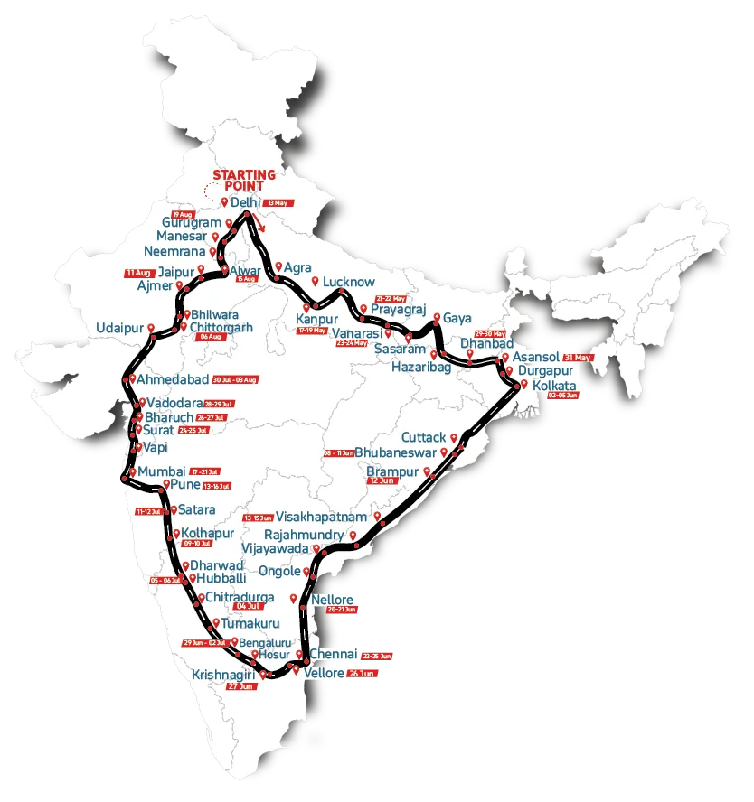India Route Map